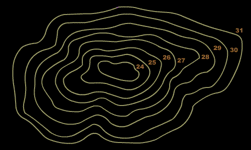 Terra Nova contour map